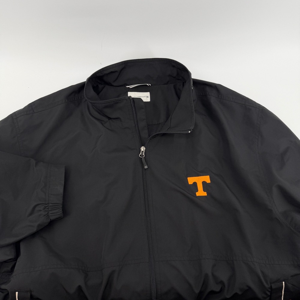 Cutter & Buck Tennessee Volunteers CBWeatherTec Jacket Mens 3XL Black Full Zip